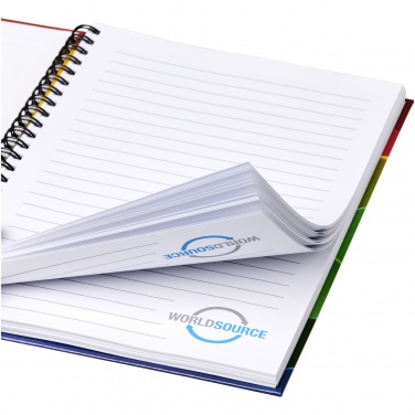 Logotrade Werbegeschenke das Foto: Wiro A4 Notizblock mit Hardcover und Spiralbindung