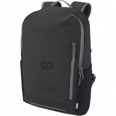 Logotrade werbemittel das Foto: Aqua wasserabweisender 15" Laptop-Rucksack aus GRS Recyclingmaterial 21 L