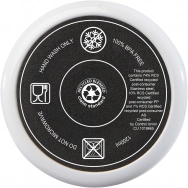 Logotrade Werbeartikel das Foto: Melbourne 1200 ml RCS-zertifizierter Isolierbecher mit Strohhalm