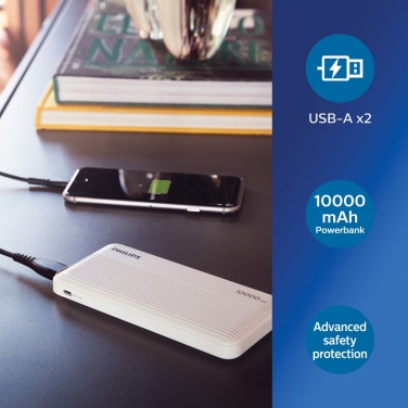 Logotrade werbemittel das Foto: Philips 10.000 mAh Slim Powerbank