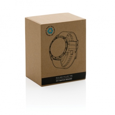 Logotrade Logogeschenke das Foto: Runde Fit Watch aus RCS recyceltem TPU