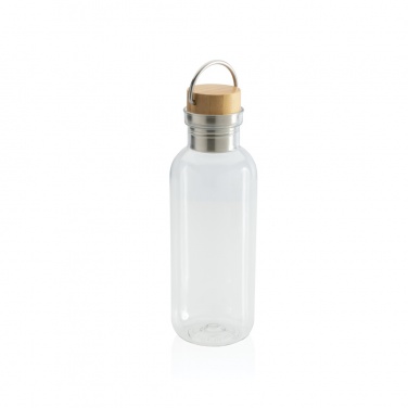 Logotrade werbemittel das Foto: RCS rPET Flasche with Bambusdeckel und Griff