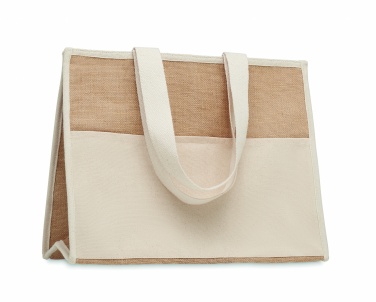 Logotrade Werbegeschenke das Foto: Jute-Canvas Shopping Tasche