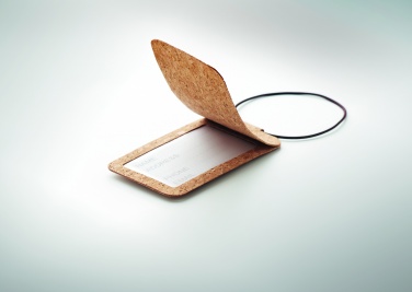 Logotrade Geschäftsgeschenke das Foto: Gepäckanhänger Kork