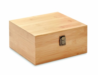 Logotrade Geschäftsgeschenke das Foto: Whisky Set in Bambus Box