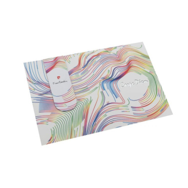 Logotrade Geschäftsgeschenke das Foto: Set aus magnetischem Lesezeichen und Postkarte LIBRO