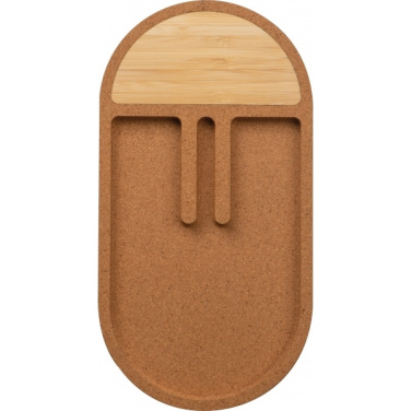 Logotrade Geschäftsgeschenke das Foto: Schreibtisch-Organizer mit Ladestation LANCASTER