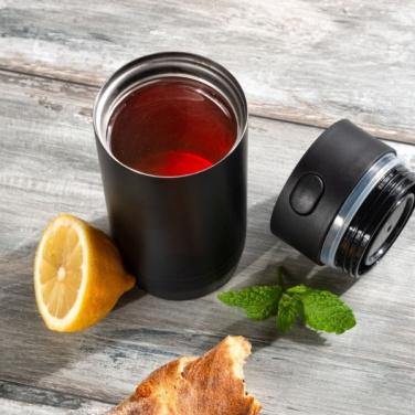 Logotrade werbemittel das Foto: Thermobecher ADRASAN 240 ml Schwarzwolf