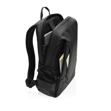 Logotrade Werbeartikel das Foto: Lima Aware™ RPET wasserabweisender 15,6" Laptop-Rucksack