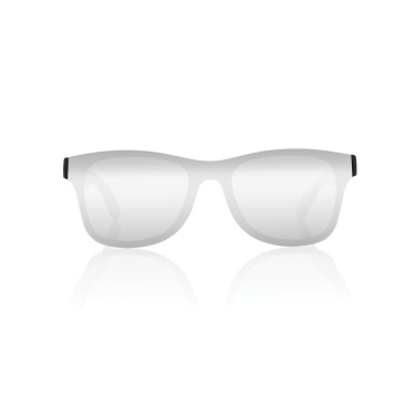 Logotrade Werbegeschenke das Foto: Prism Sonnenbrille aus RCS rec. Kunststoff mit Bambusbügeln