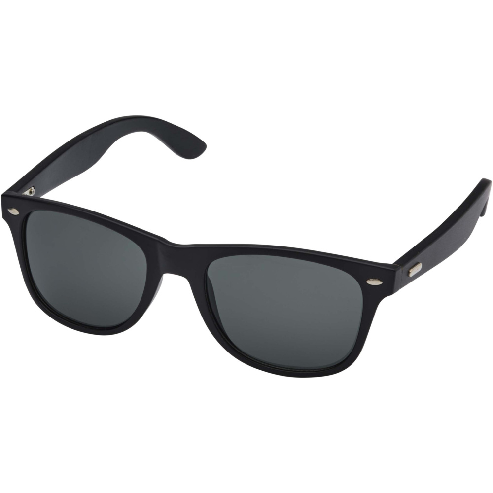 Logotrade Firmengeschenke das Foto: Arlo Bambus Sonnenbrille mit schwarzer Beschichtung