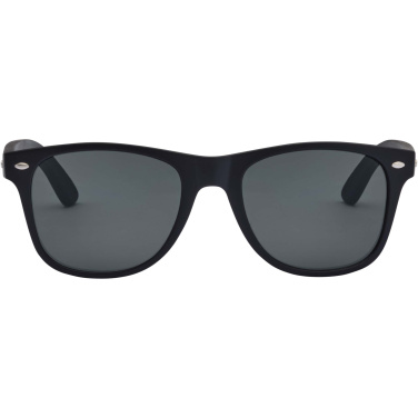 Logotrade Werbeartikel das Foto: Arlo Bambus Sonnenbrille mit schwarzer Beschichtung