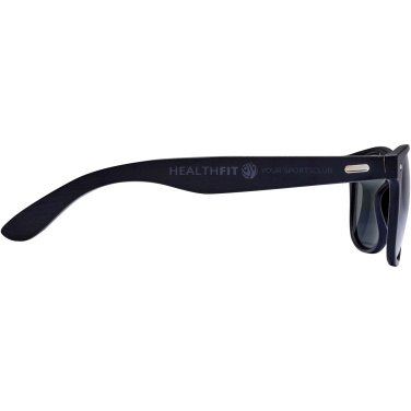 Logotrade Firmengeschenke das Foto: Arlo Bambus Sonnenbrille mit schwarzer Beschichtung