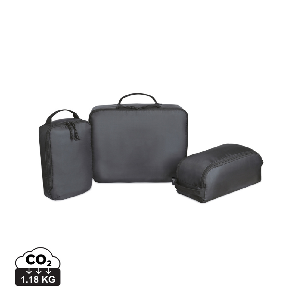 Logotrade werbemittel das Foto: Renew AWARE™ rPET 3-teiliges Packing-Cube-Set