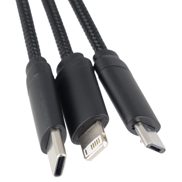 Logotrade Logogeschenke das Foto: Großes Kabel 4in1 mit beleuchtetem Logo - i5w