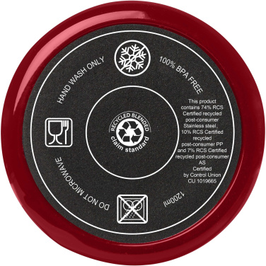 Logotrade Geschäftsgeschenke das Foto: Melbourne 1200 ml RCS-zertifizierter Isolierbecher mit Strohhalm