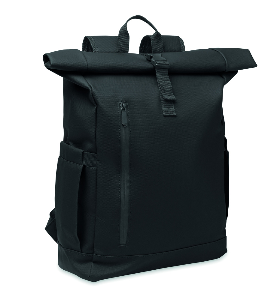 Logotrade Werbegeschenke das Foto: Rolltop-Rucksack 600D RPET