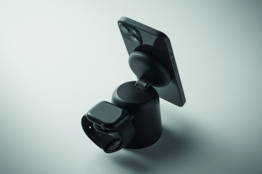 Logotrade Werbegeschenke das Foto: 3in1 kabellose Ladestation 15W