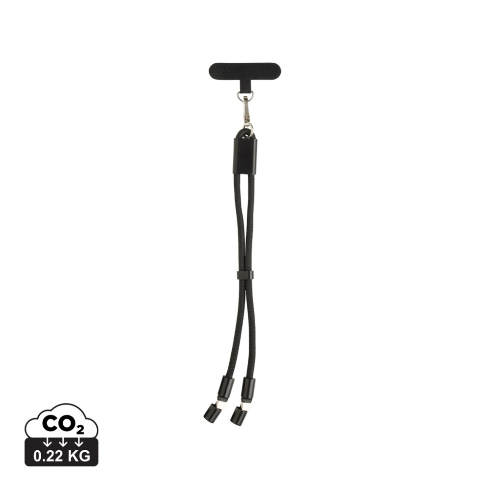 Logotrade werbemittel das Foto: LoopAmp 60W Handgelenksband für Smartphones aus RCS rPET