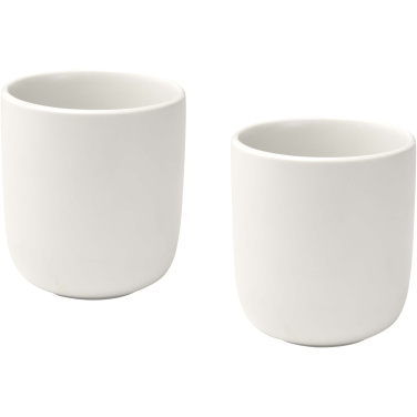 Logotrade Werbeartikel das Foto: Male 200 ml Keramiktassen – 2er-Set