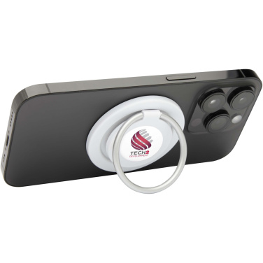 Logotrade Firmengeschenke das Foto: Albali Magnetische Smartphonehalterung  aus recyceltem Kunststoff mit Ringständer