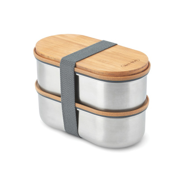 Logotrade werbemittel das Foto: Black+Blum Stainless Steel Double Bento Box