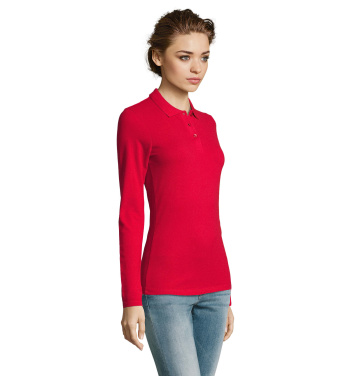 Logotrade Werbeartikel das Foto: PERFECT DAMEN LSL POLO  180