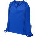 Peru Blend 180 g/m² Sportbeutel aus GRS recycelter Baumwolle 5L, Königsblau