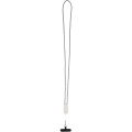 Anser Smartphone Lanyard aus recyceltem Kunststoff mit 27 W 5-in-1 integriertem Kabel, Weiß