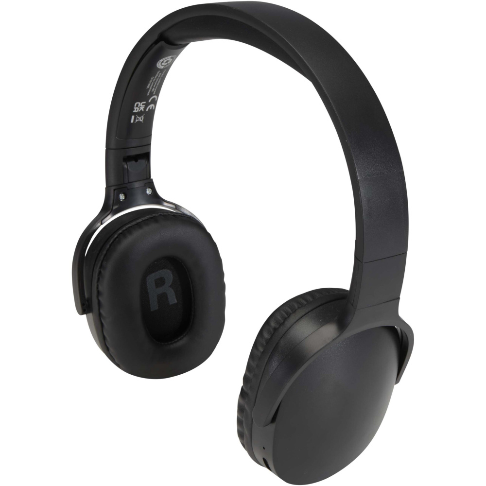 Logotrade Firmengeschenke das Foto: Ancha Over-Ear Wireless Bluetooth® Headset aus recyceltem Kunststoff