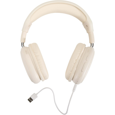 Logotrade Werbeartikel das Foto: Alzir Over-Ear Wireless Bluetooth® Headset aus recyceltem Kunststoff