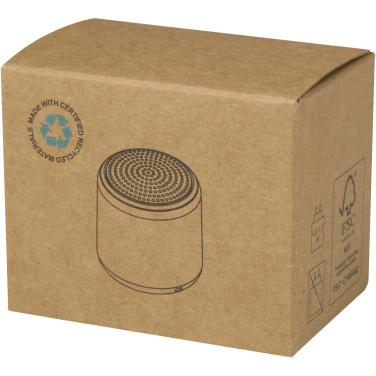 Logotrade Werbeartikel das Foto: Velkis 3 W Bluetooth® Lautsprecher aus recyceltem Kunststoff
