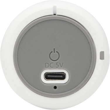 Logotrade Werbegeschenke das Foto: Velkis 3 W Bluetooth® Lautsprecher aus recyceltem Kunststoff