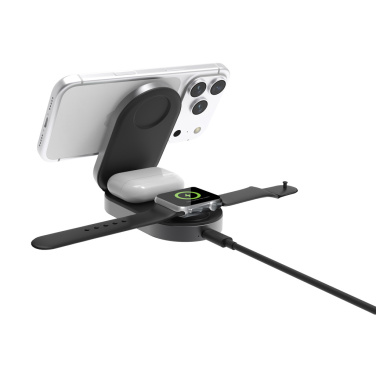 Logotrade Geschäftsgeschenke das Foto: Quantum Ultra-Fast 3-in-1 25W faltbarer Wireless Charger