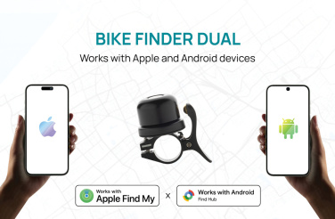 Logotrade Logogeschenke das Foto: Bikefinder Dual RCS Fahrradklingel mit weltweiter Ortung