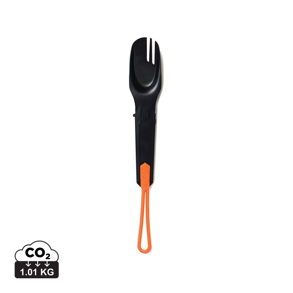Logotrade Werbeartikel das Foto: Nordic Drift Trail 4-in-1 Outdoor-Besteck