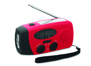 Logotrade Geschäftsgeschenke das Foto: AM/FM Radio SOS mit Taschenlampe