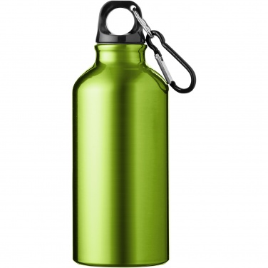 Logotrade corporate gift picture of: Oregon 400 ml aluminium water bottle with carabiner