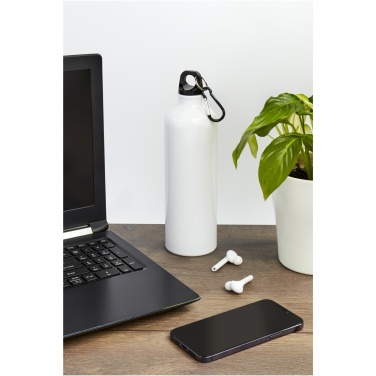 Logo trade promotional product photo of: Oregon 770 ml aluminium water bottle with carabiner
