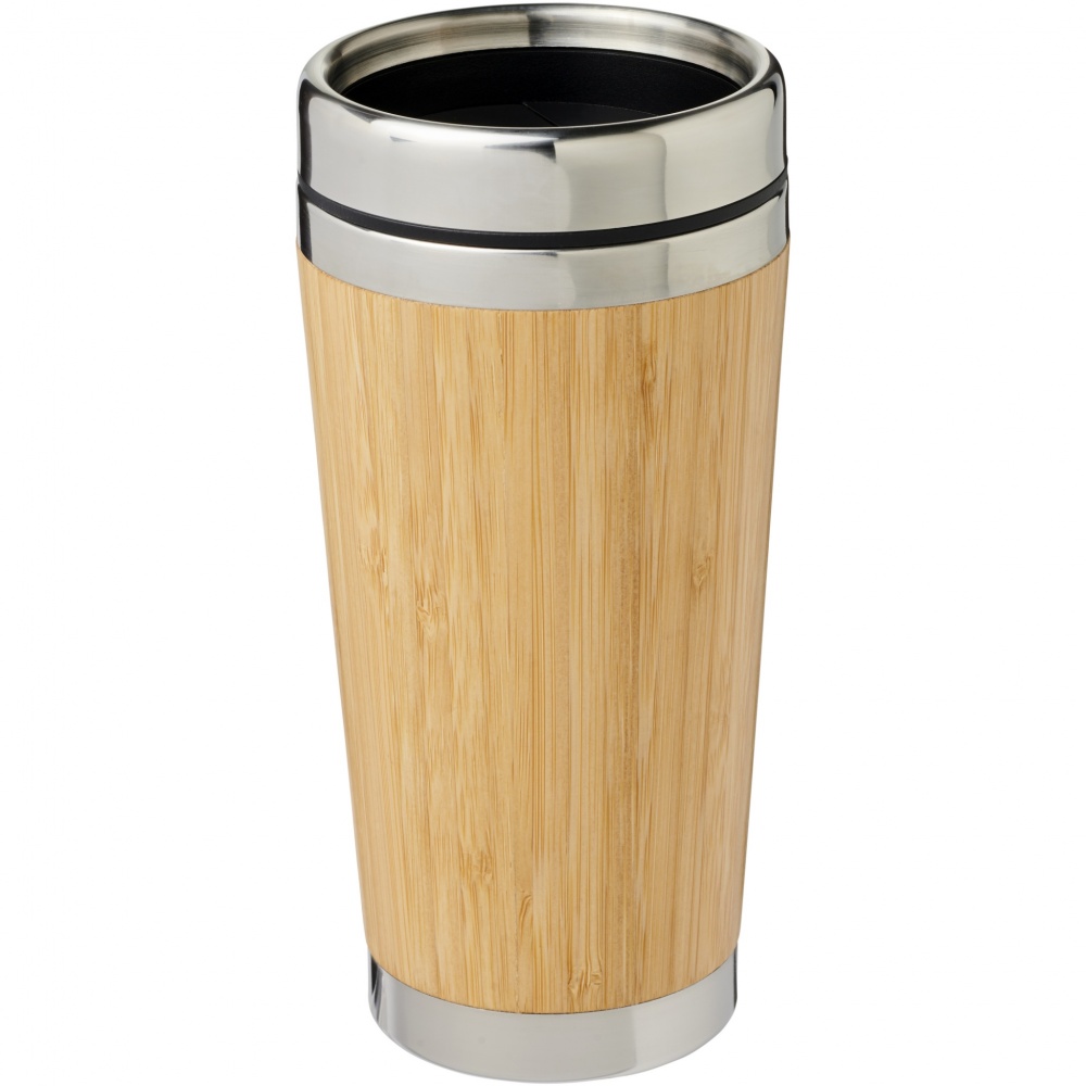 Logotrade promotional product picture of: Bambus 450 ml tumbler with bamboo outer