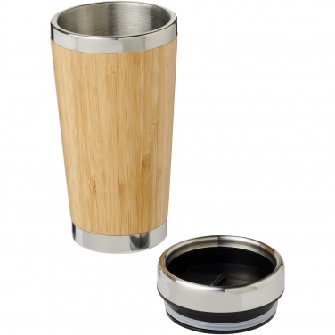 Logotrade promotional item picture of: Bambus 450 ml tumbler with bamboo outer