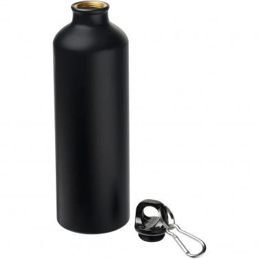 Logo trade promotional gifts image of: Oregon 770 ml matte water bottle with carabiner