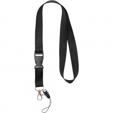 Logo trade advertising product photo of: Sagan phone holder lanyard with detachable buckle