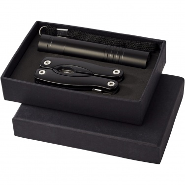 Logo trade promotional merchandise image of: Scout multi-function knife and LED flashlight set