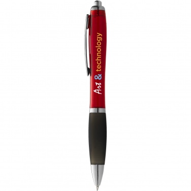 Logotrade corporate gifts photo of: Nash ballpoint pen coloured barrel and black grip