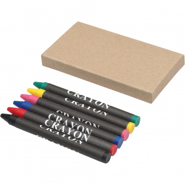 Logo trade promotional giveaway photo of: Ayo 6-piece coloured crayon set