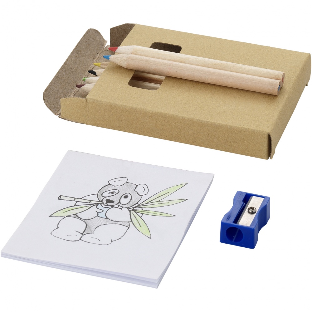 Logotrade corporate gift image of: Streaks 8-piece colouring set