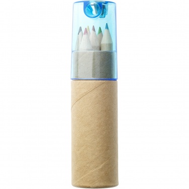 Logo trade advertising products image of: Kram 6-piece coloured pencil set