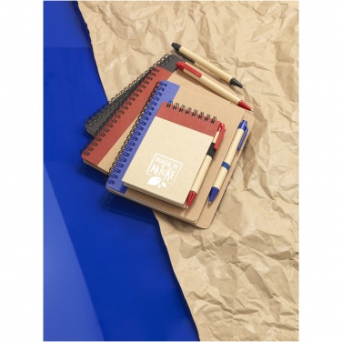 Logotrade promotional merchandise picture of: Zuse A7 recycled jotter notepad with pen