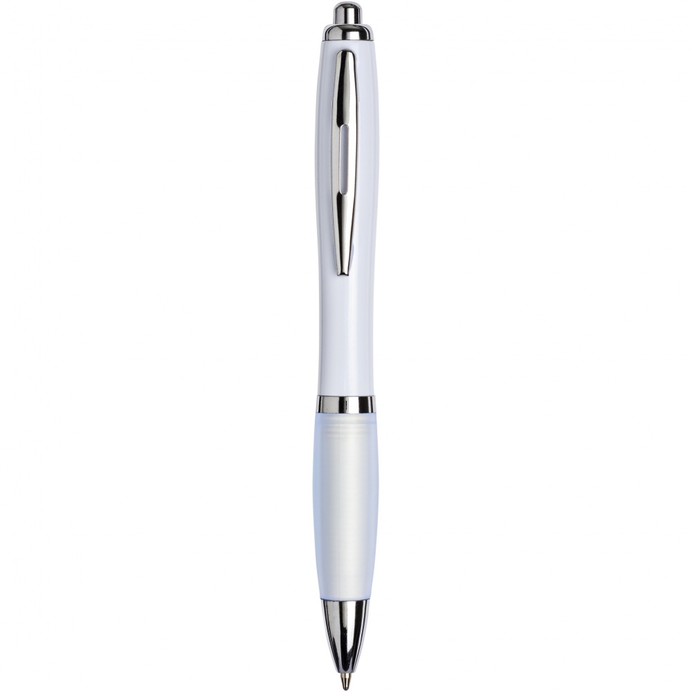 Logo trade promotional items image of: Nash ballpoint pen with coloured barrel and grip